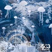 543商场美陈水母橱窗陈列道具海洋主题家居软装 饰品创意场景布置