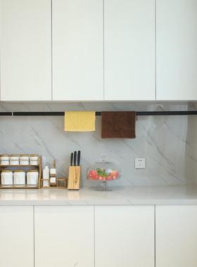 ALJ6简易窗帘杆免打孔安装卧室轨道支架免钉安装可伸缩挂钩式单杆