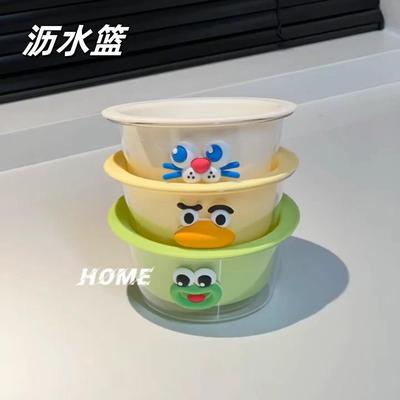 果盘沥水篮新款迷你双层洗水果盆神器家用食品级新款办公室水果盘