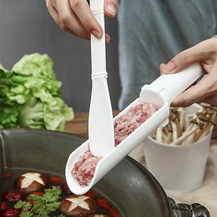 肉挖丸子制作用器家圆虾滑勺肉器肉丸神器做丸子勺子厨房工具
