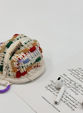 充客蓝牙耳机收纳包适用HS003/HS006/HS015 迷你彩豆豆耳机保护套