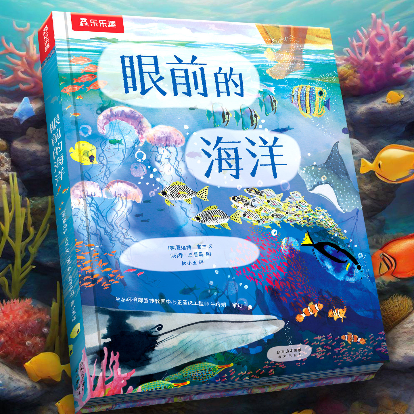 海洋绘本大开本地板书风琴页儿童6-8-10岁乐乐趣科普百科全书海底动物生物世界海洋太空科普小学生课外阅读幼儿园早教机关故事绘本