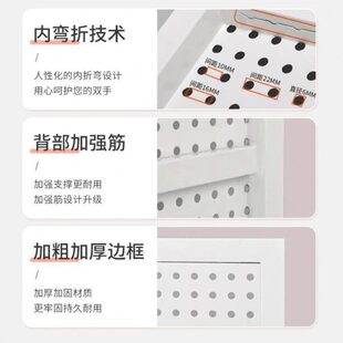 厂促展示墙上饰品免工具货架洞洞板打孔挂板挂墙架孔洞置物架手机