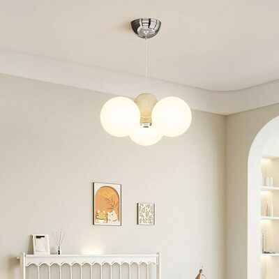 奶油风摇臂餐厅吊灯2024新款网红创意魔豆设计师T可移动餐桌饭厅