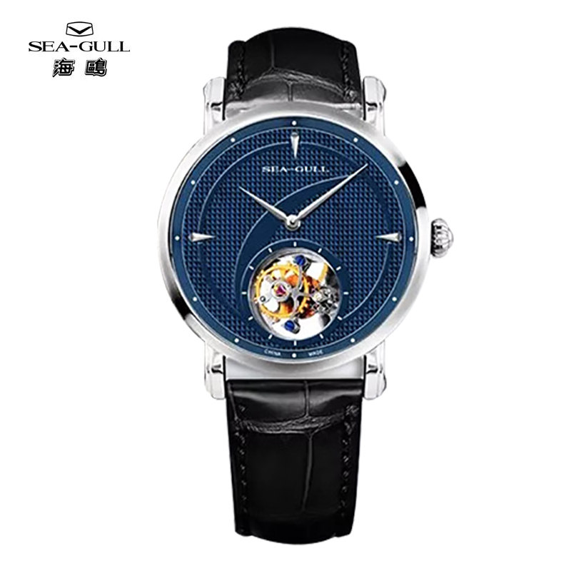 海鸥表商务休闲陀飞轮机械手表