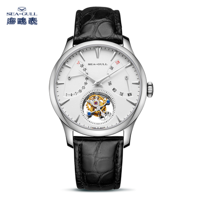 海鸥手表男士款自动机械表商务经典自动陀飞轮高端商务腕表8827