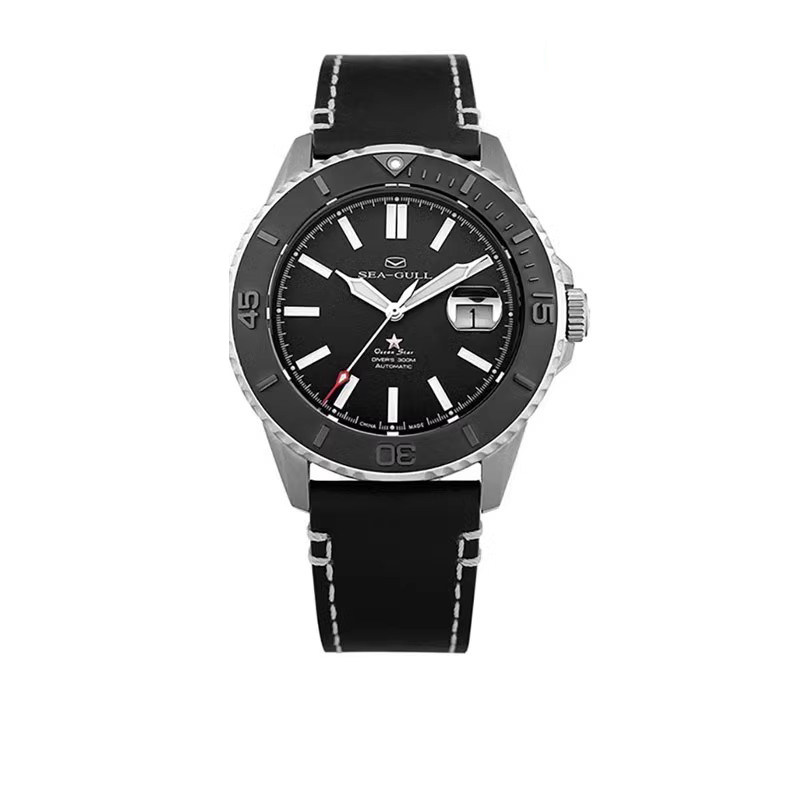 海鸥表海鸥海洋之星钛砂陶瓷特别款潜水手表300米防水419.22.1207