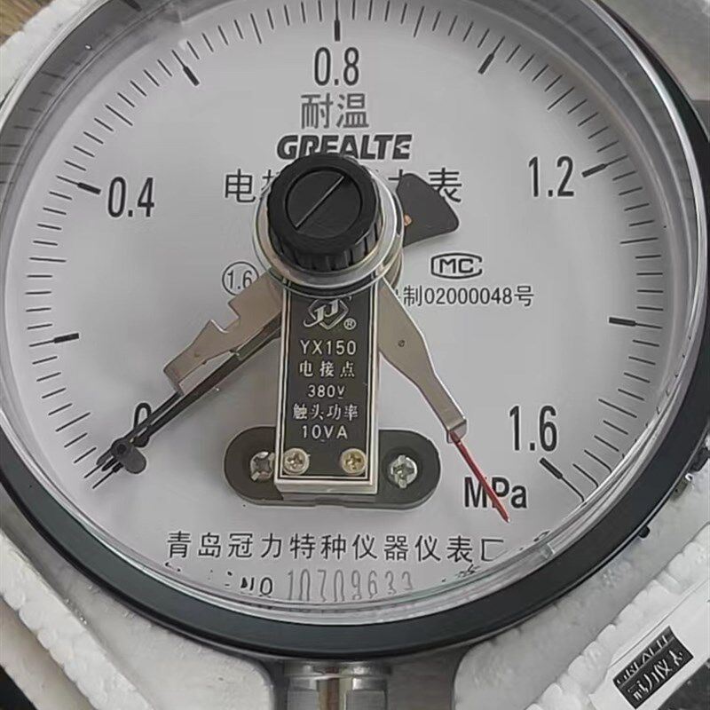 YTHX150耐温电接点压力表锅炉青岛冠力