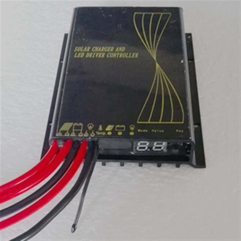 太阳能升压恒流一体12V24V10A防水路灯智能时间控制器升降压100W