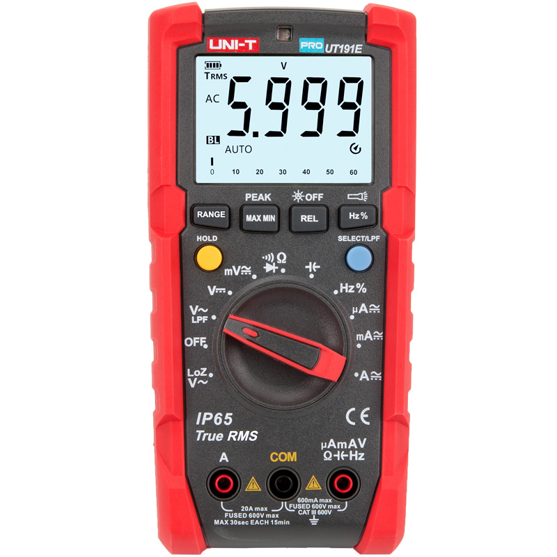 优利德万用表UT191T工业级三防高精度UT15B硬芯UT17B PRO真有效值