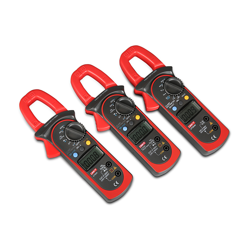 优利德UT203数字钳形表数显万用表电流表电阻交直流电流电压钳表