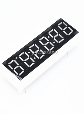 0.36英寸6位数码管 六位红色带时钟 3661AS/AH 共阴 3662BS 共阳