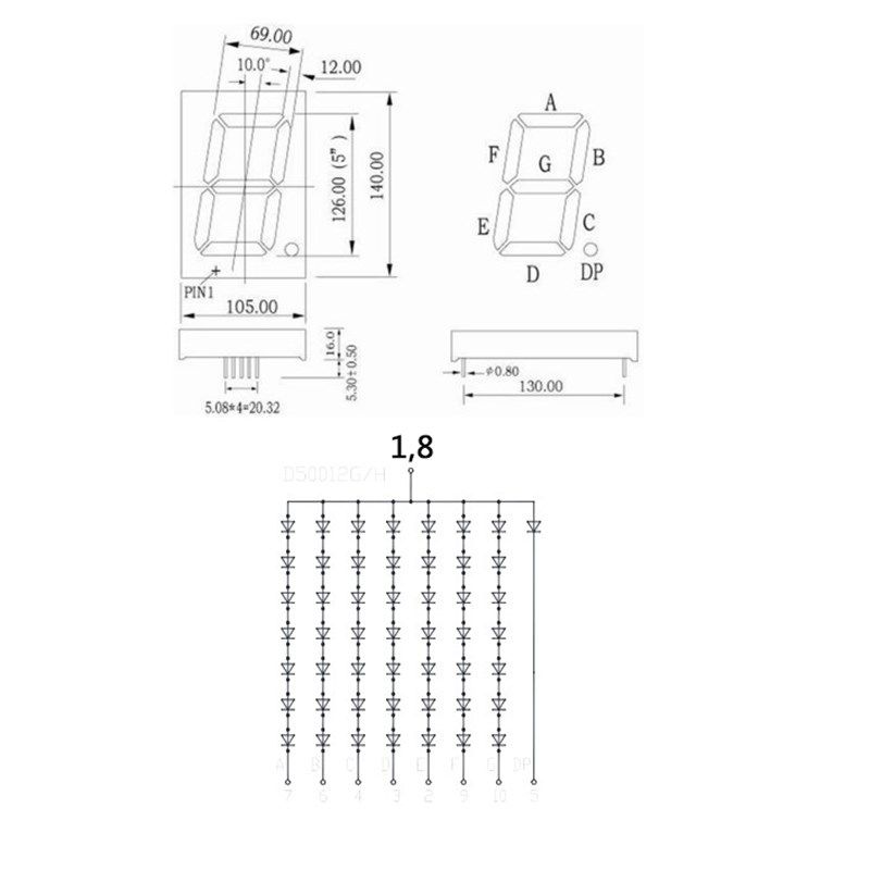 ARK方舟SM415001L/50超高亮红色数码显示5英寸一位共阳数码管,珠宝/钻石/翡翠,翡翠裸石/蛋面,淘宝优惠券,粉丝福利购,淘宝优惠卷