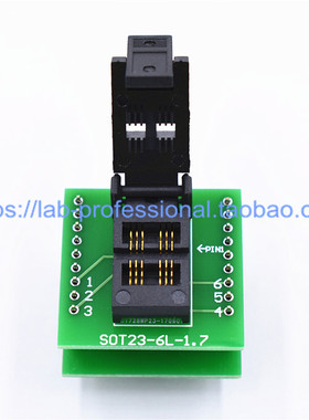 SOT23-6L转DIP6老化测试座带板 耐高温烧录座 镀金塑封宽1.7 直销