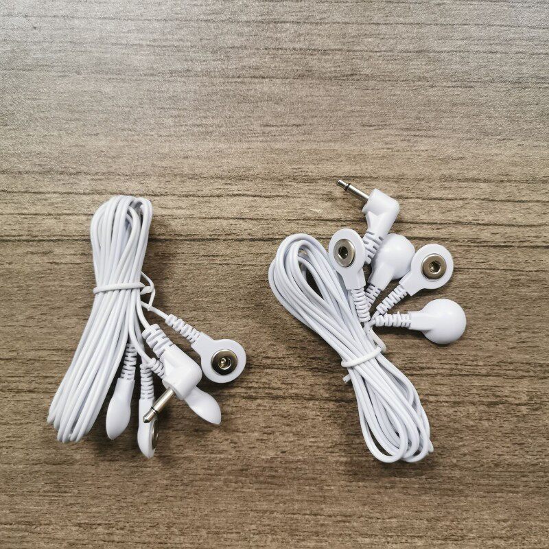 3.5MM按摩仪线数码经络理疗仪贴按摩器电极片扣式通用理疗仪