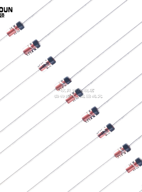 1N4148 IN4148  1N4448直插开关二极管DO-35 0.2A 75V 100V玻璃管