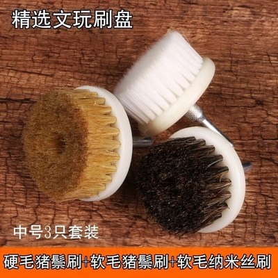 菩提棕刷毛刷套装抛光轮圆形圆刷工具刷电刷机磨小型猪抛光打磨机