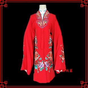 速发练曲披戏装 戏功服青衣花旦小姐披大牡丹好绉披 京剧古剧水袖