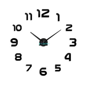 Modern Mirr Wall 速发3D Clock Number Large Design