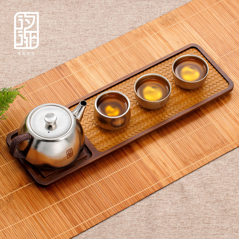 汐渐纯钛茶壶西施壶功夫茶具茶水分离泡茶壶卡钛可携式茶具套组