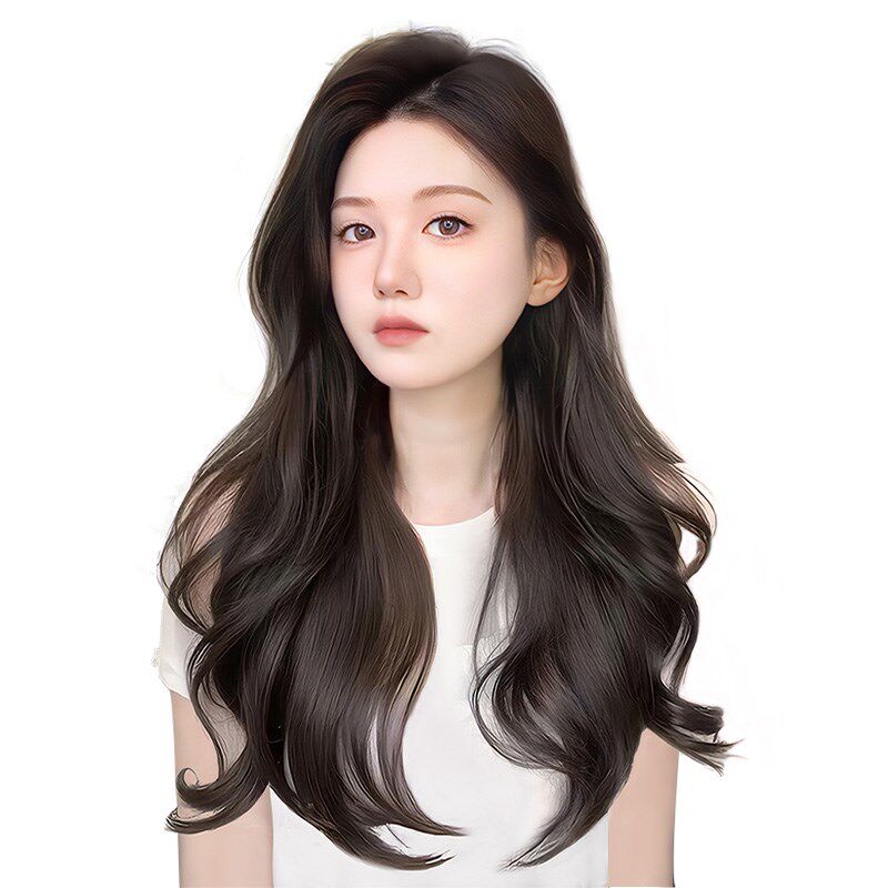 现货速发假发片蓬松增发量发一片式大波浪卷发夏天薄款接发片