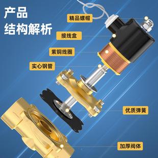 2W250 4分1寸2寸 常闭电磁阀水阀气阀2W160 2W025