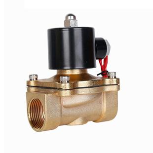 AC220V 2W250 25铜线圈全铜1寸电磁阀水阀气阀 1寸口径DC12V 24V