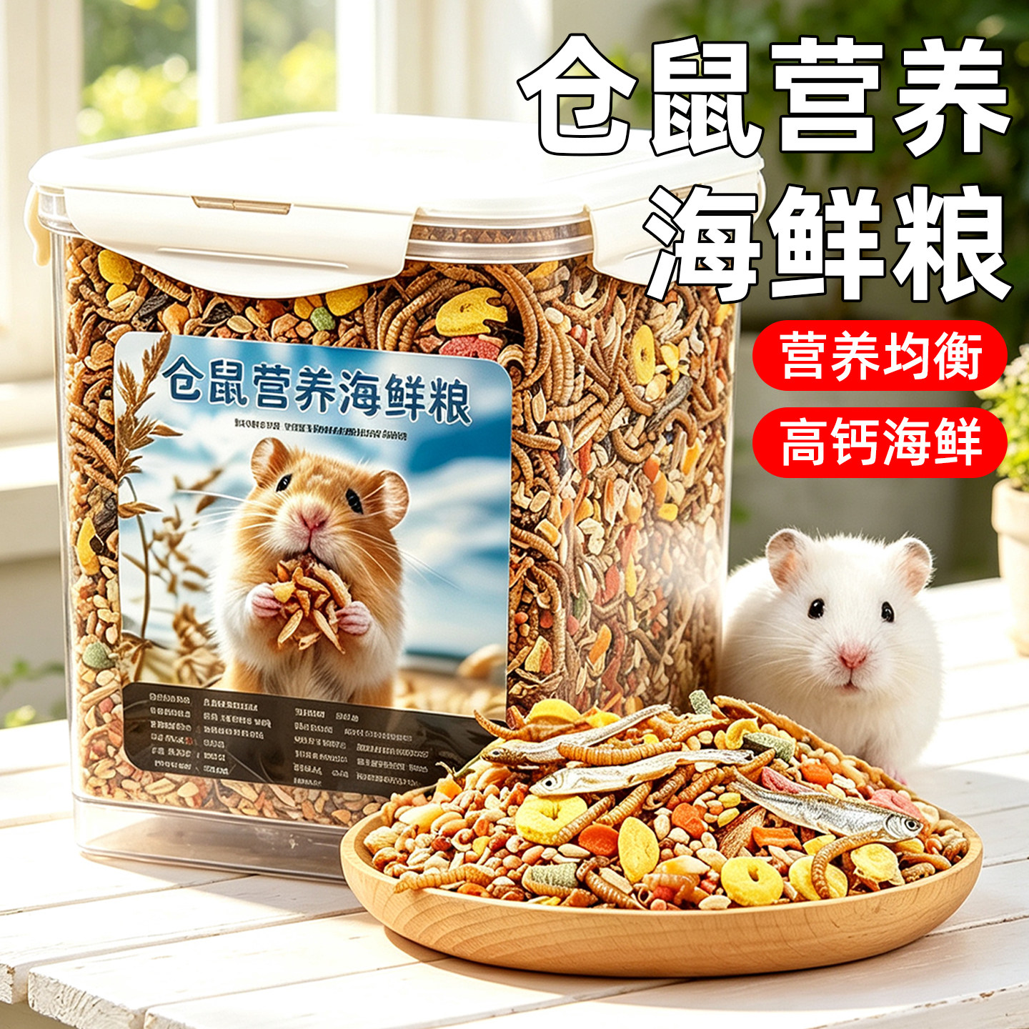 仓鼠粮食营养主粮小金丝熊用品大全套专用饲料面包虫干冻干粮零食
