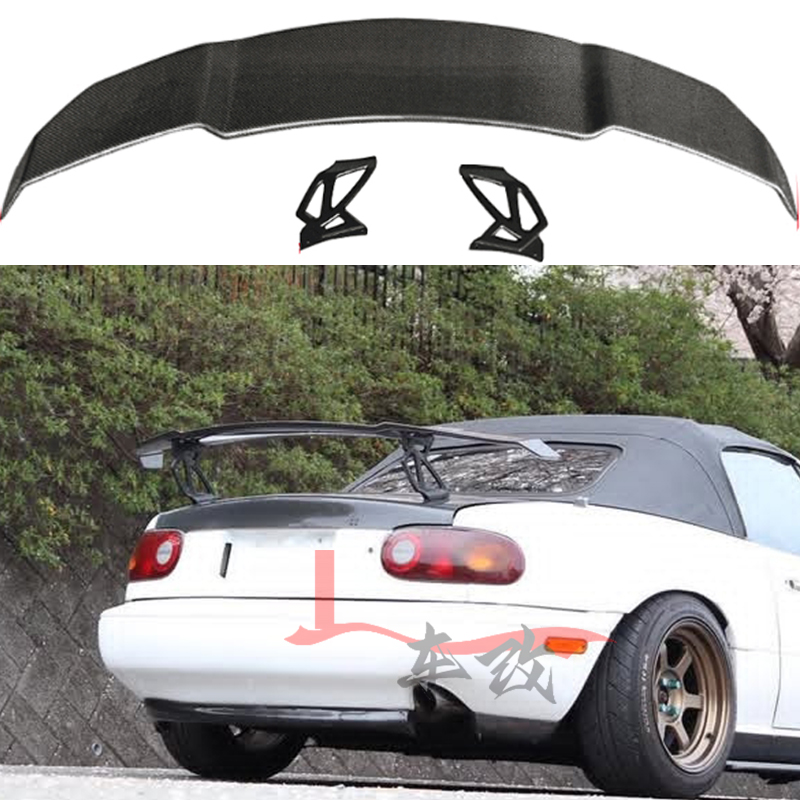 碳纤维尾翼打孔安装MX5