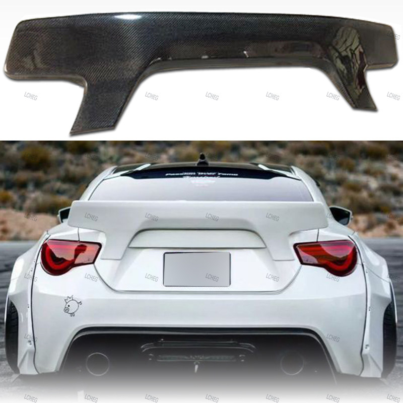 适用2012-2020款GT86/斯巴鲁BRZ改装AB-FLUG款碳纤维免打孔扰流板