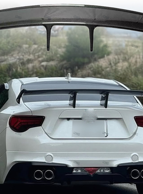 适用于丰田斯巴鲁BRZ真碳纤维ZELE款尾翼2012-2020款GT86扰流板