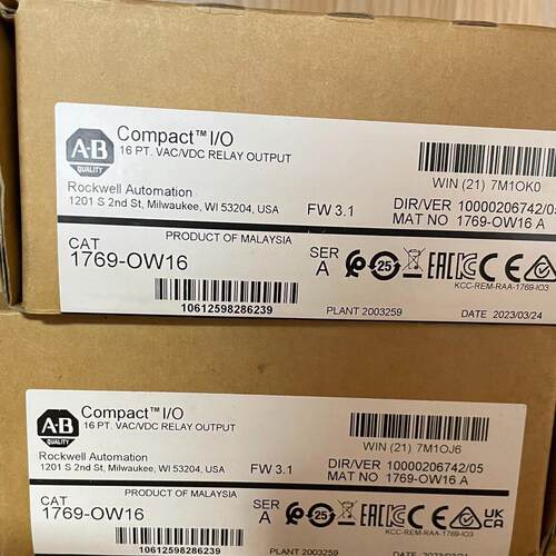 1769-OW16 A-B罗克韦尔 工控Compact I/O继电器输模块议价维修