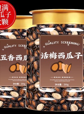 话梅味西瓜子2024新货五香味咸味瓜子休闲零食黑瓜子炒货坚果500g