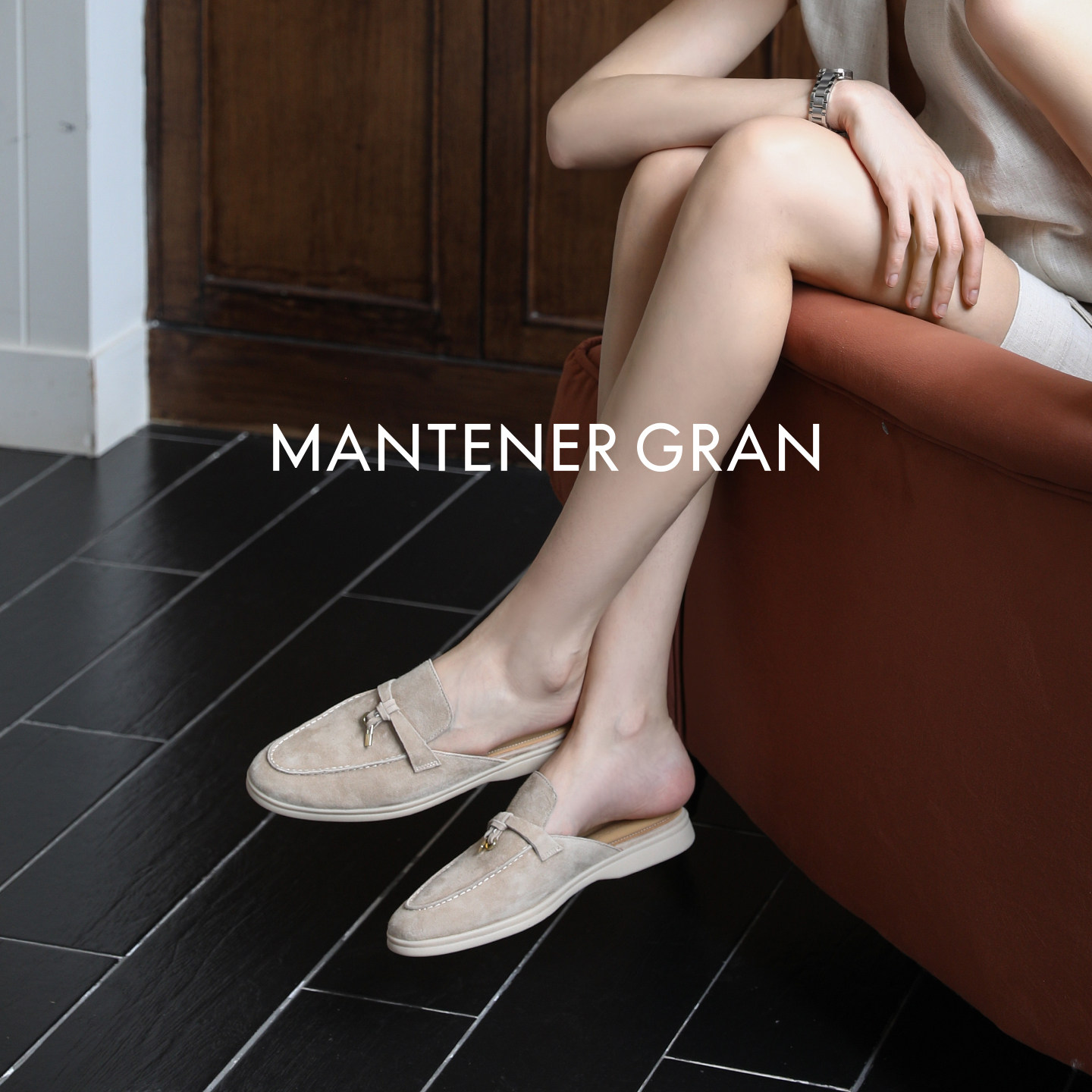Mantener Gran 包头半拖鞋女夏外穿2026通勤一脚蹬女鞋 MG女鞋图片