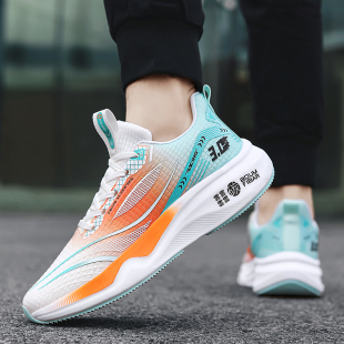 运动鞋夏季2025新款中考体育软底男鞋初中学生超轻减震专用跑步鞋