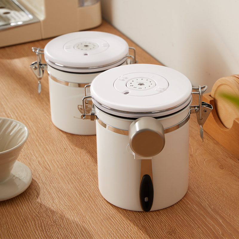 速发咖啡豆保存罐真空储豆单向排气茶叶养豆咖存密啡粉储封罐