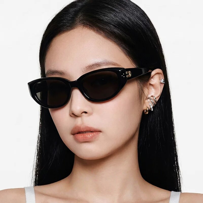 户外墨镜防紫外线女款jennie同款猫眼新款高级感GM近视太阳镜男图片