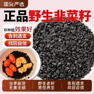 野生韭菜籽中药材炒熟韭菜子正品 官方旗舰店泡酒枸杞茶新货沙苑子
