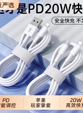 【20W快充】适用iPhone14pro数据线13苹果充电线12pd闪充11手机加长ipad正品7plus头8xr器6s原2米装max