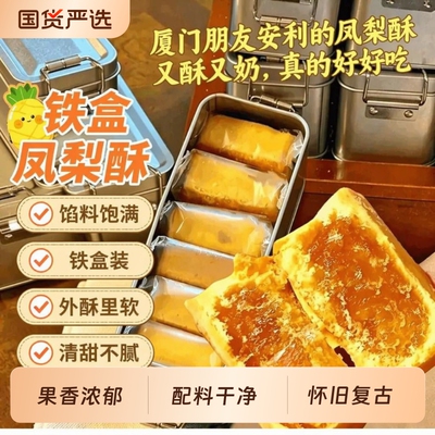 铁盒凤梨酥厦门风味网红零食