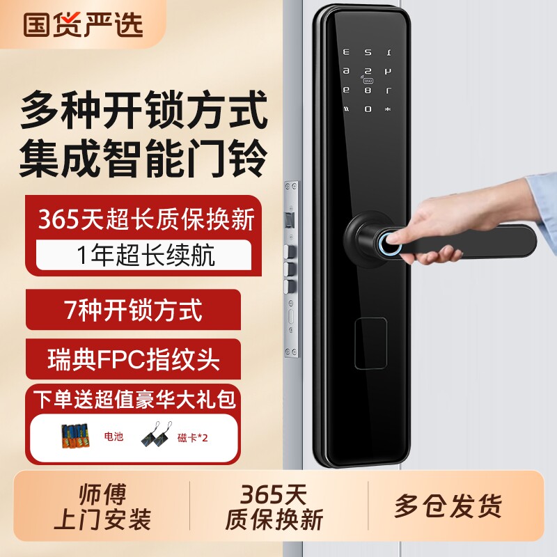 指纹智能防盗门锁|110人收藏