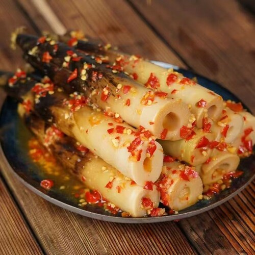 开袋即食手剥笋竹笋开袋即食老汤香辣泡椒爽口零食新鲜鲜嫩手撕笋
