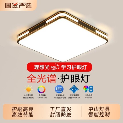 长城客厅主灯新款大气简约现代LED吸顶灯家用餐厅卧室灯中山灯具