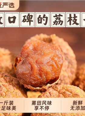 福建莆田特产荔枝干12A大果新货农家新鲜包邮皮薄核小肉厚500克