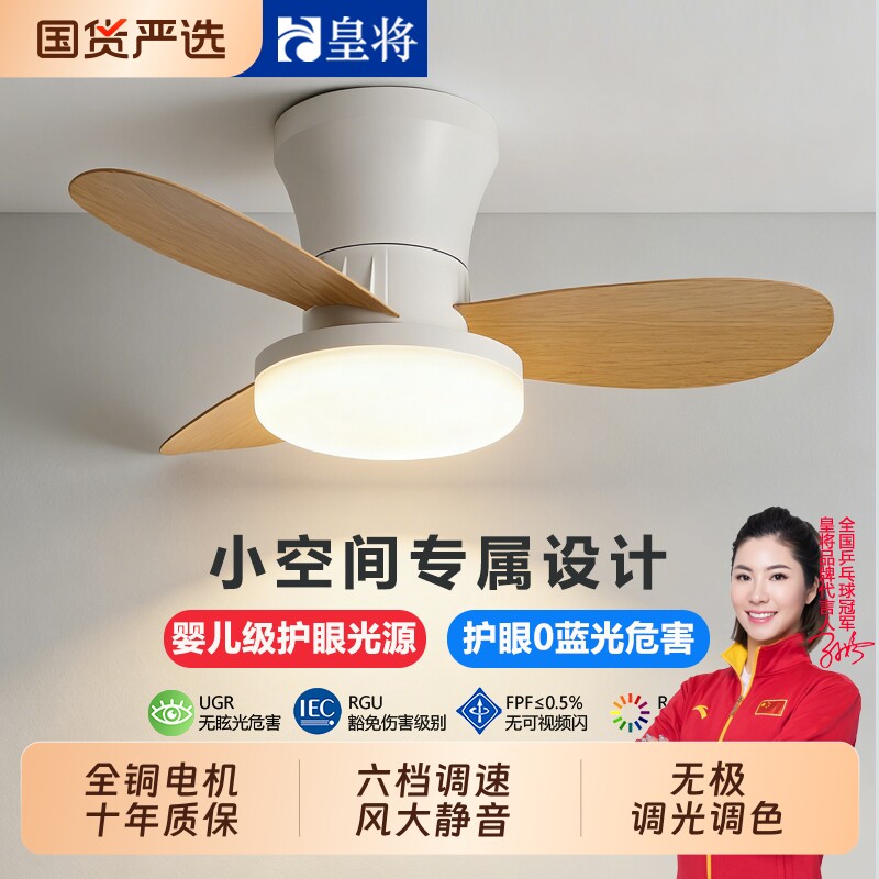 2026新款吊扇风扇灯吸顶家用客厅餐厅卧室简约静音电扇一体吊灯