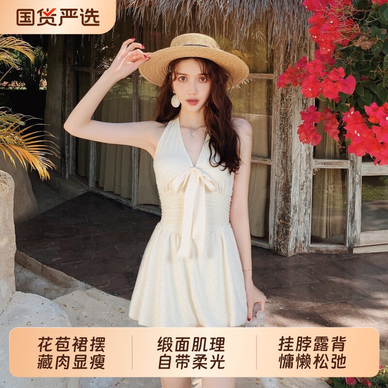 亦美珊连体泳衣女孩微胖遮肉显瘦保守高级感2026新款绝美温泉泳衣