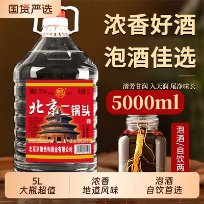 北京二锅头60度5L浓香型