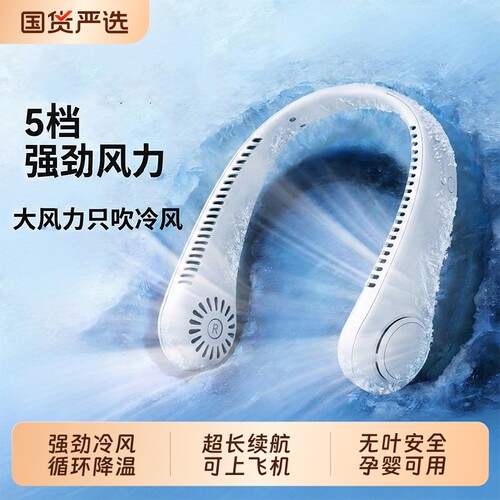 懒人解放双手挂脖风扇