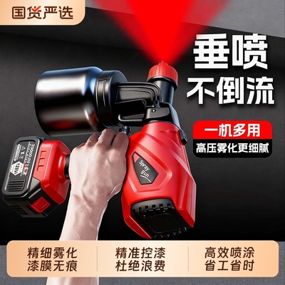 喷漆枪电动油漆油漆机喷枪乳胶漆喷涂机小型喷漆一体机高雾化喷壶