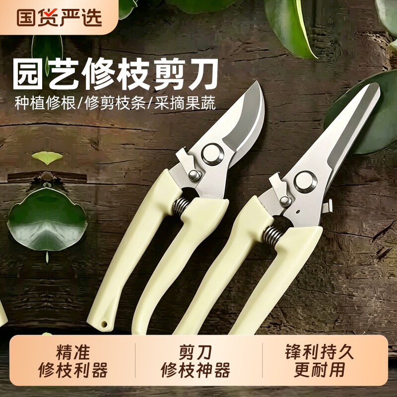 家用果树剪刀修枝神器剪园艺剪刀花卉摘果剪树枝剪刀绿化嫁接园林